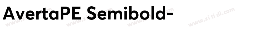 AvertaPE Semibold字体转换